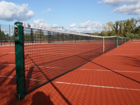 Two blocks of five artificial clay tennis courts at Eton College 
