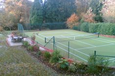 Private tennis court